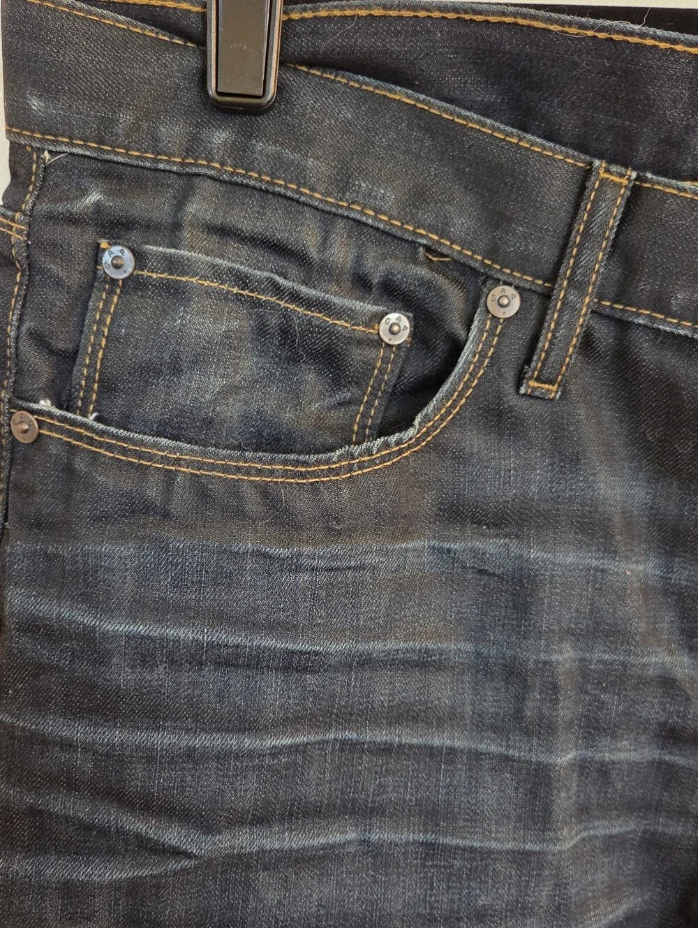 GAP Premium Straight Fit Dark Wash Jeans Men's 38x32